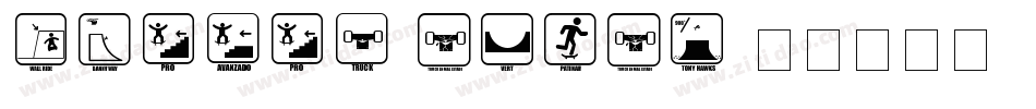 Iconos Skate字体转换